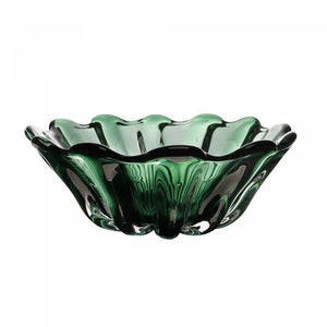 Centro de Mesa Decorativo de Vidro Italy Murano Verde 32x13cm