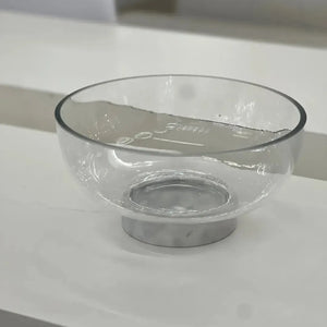 Centro de Mesa Vidro / Mármore 12x24,5cm Linha Singular