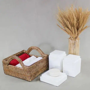 Cesta em Rattan Pecatu 23x23cm