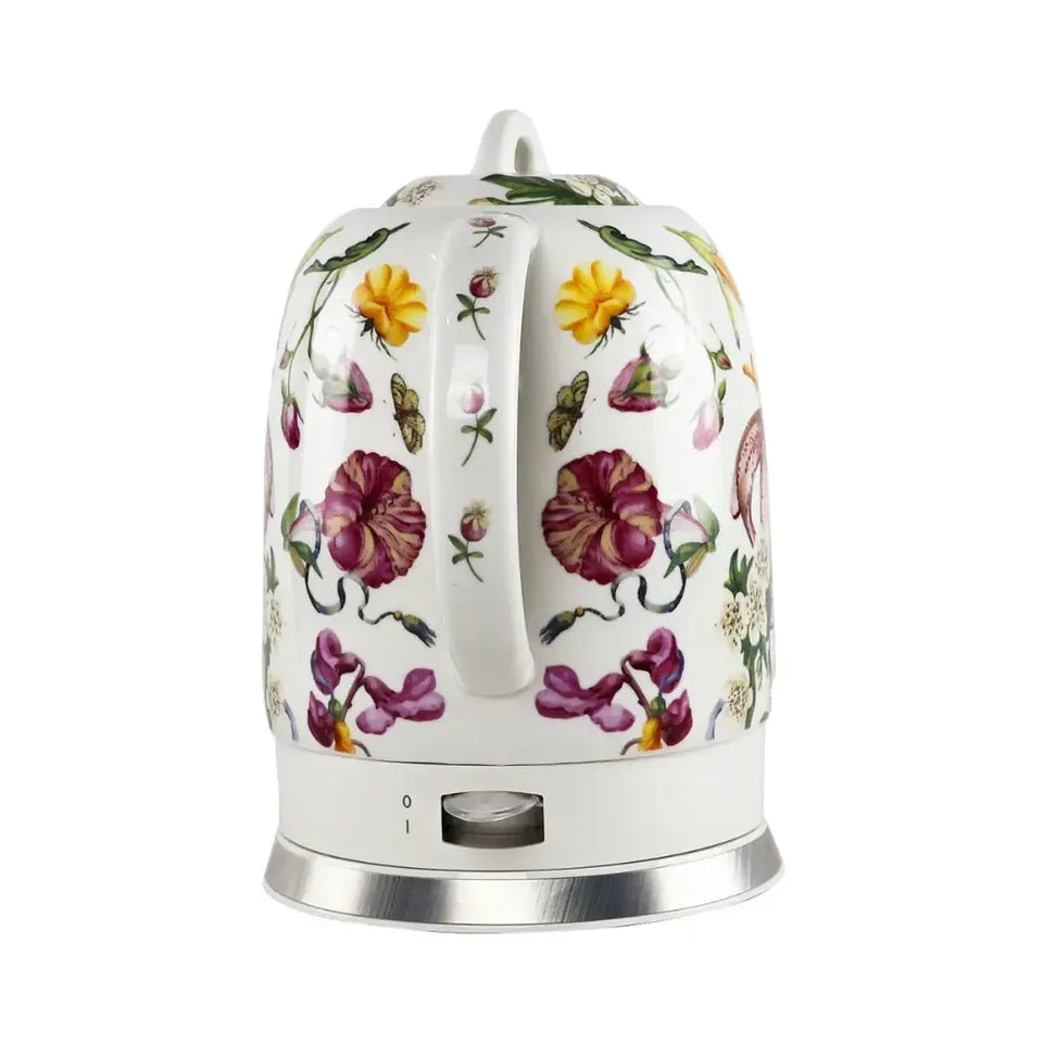 Chaleira Elétrica Porcelana Elegance Branca Floral 1,5L 127V Tuut