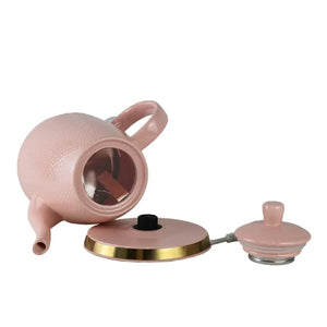 Chaleira Elétrica Porcelana Elegance Rosa Poá 1,5L 127V Tuut