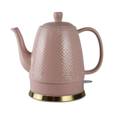 Chaleira Elétrica Porcelana Elegance Rosa Poá 1,5L 220V Tuut