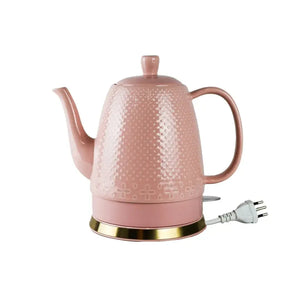 Chaleira Elétrica Porcelana Elegance Rosa Poá 1,5L 220V Tuut