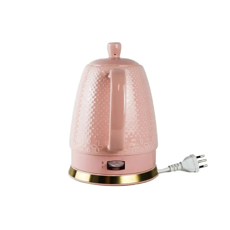 Chaleira Elétrica Porcelana Elegance Rosa Poá 1,5L 220V Tuut