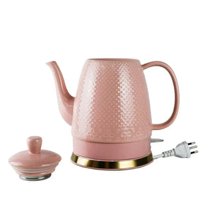 Chaleira Elétrica Porcelana Elegance Rosa Poá 1,5L 220V Tuut