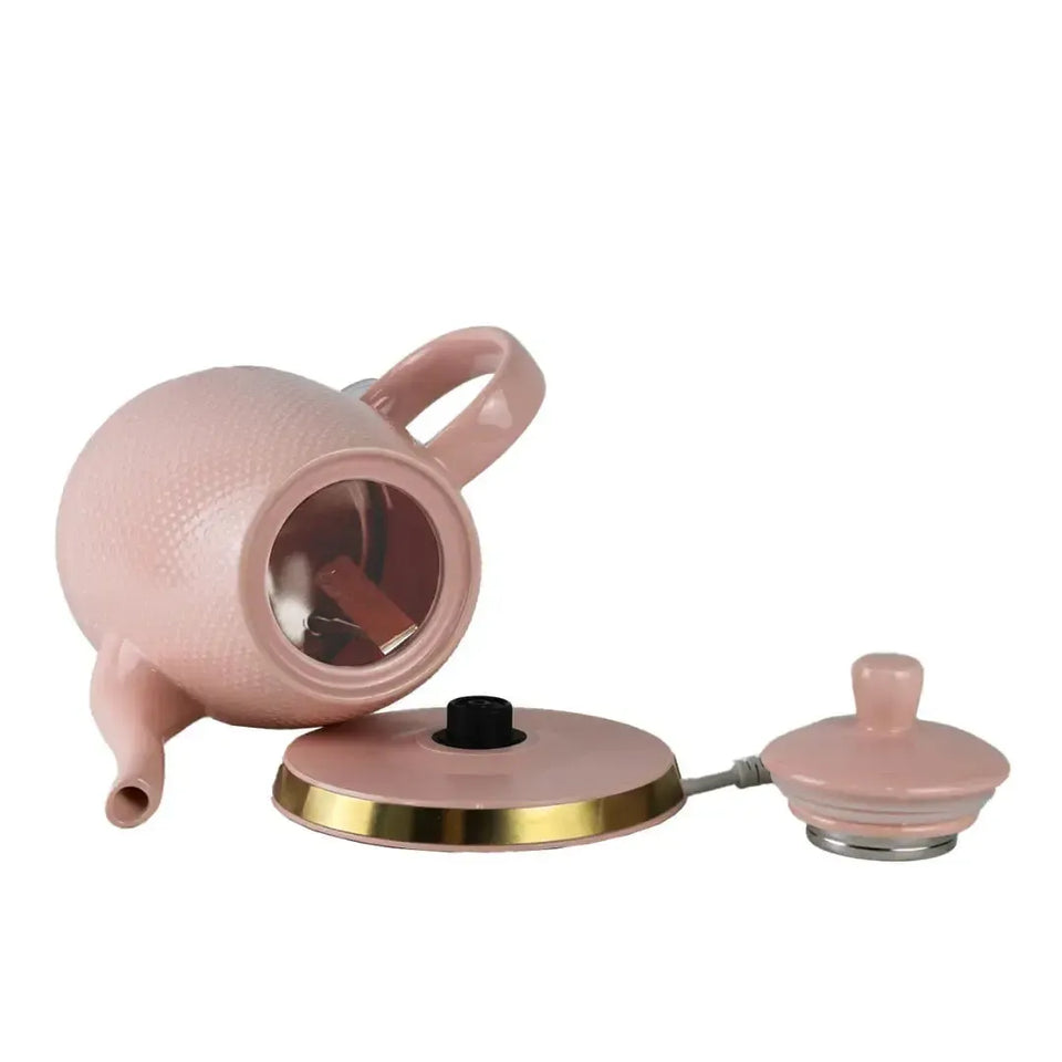 Chaleira Elétrica Porcelana Elegance Rosa Poá 1,5L 220V Tuut