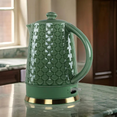 Chaleira Elétrica Porcelana Elegance Verde 1,5L 220V Tuut