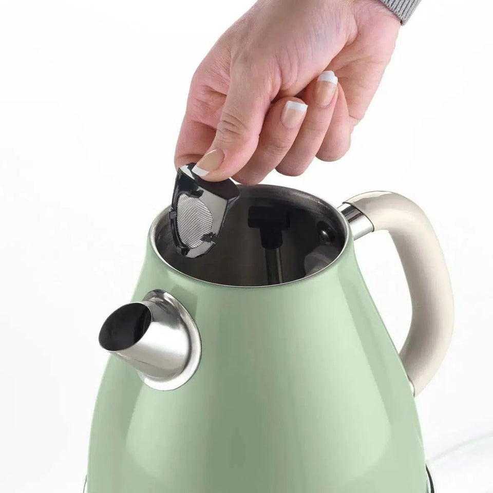 Chaleira Elétrica Vintage Verde 1,7L 360º 220V 1850W Ariete