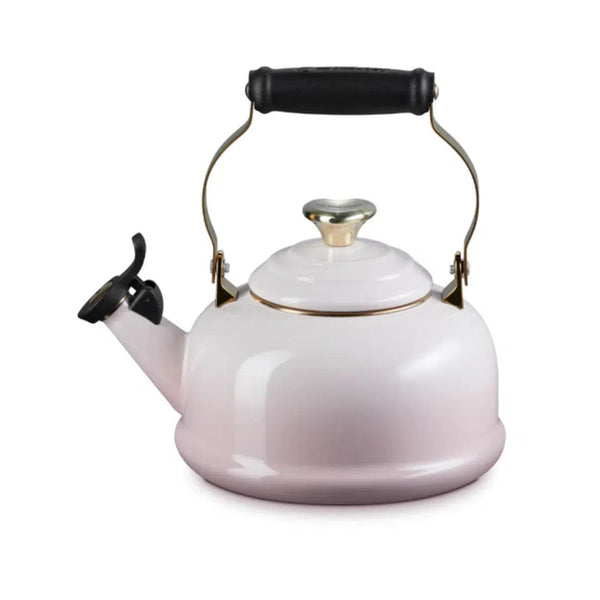 Chaleira Tradicional Com Apito 1,6L Shell Pink Pegador Coração Le Creuset