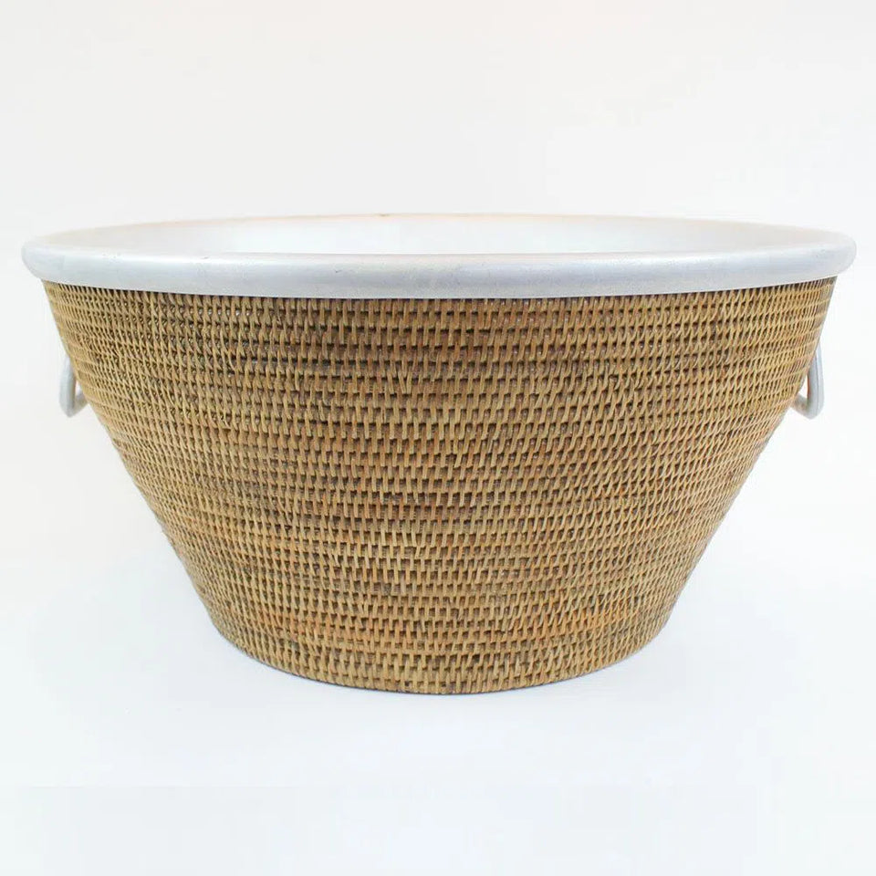 Champanheira em Rattan e Alumínio Nusa 54x31cm