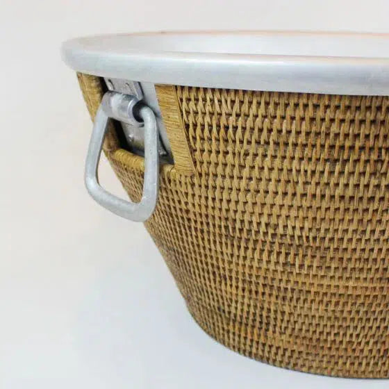 Champanheira em Rattan e Alumínio Nusa 54x31cm