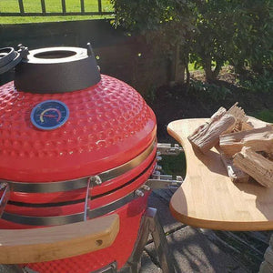 Churrasqueira Kamado Vermelha Artemano Pequena 16 Polegadas