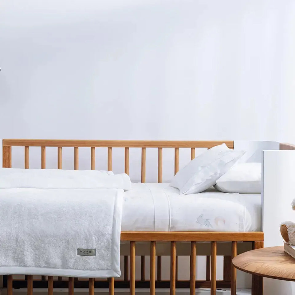 Cobertor Baby Domani Ultramacia Branco Trussardi