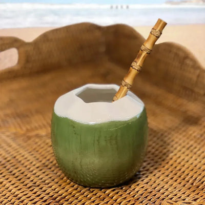 Coco Drink Cerâmica Itacare Verde 10x10cm Maison Blanche