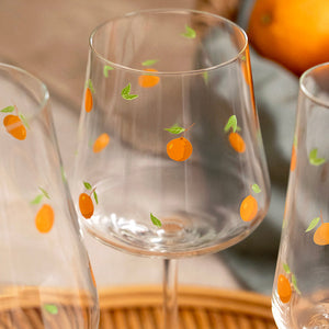 Jogo 6 Taças Universal em Cristal Ecológico Allure 435ml Laranja