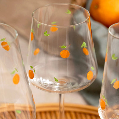 Jogo 6 Taças Universal em Cristal Ecológico Allure 435ml Laranja