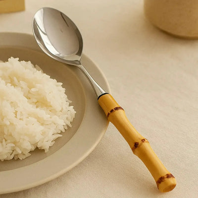 Colher de Arroz em Bambu Natural