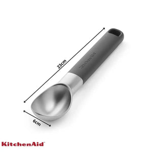 Colher de Sorvete Açaí Sobremesa Zinco Cinza KitchenAid