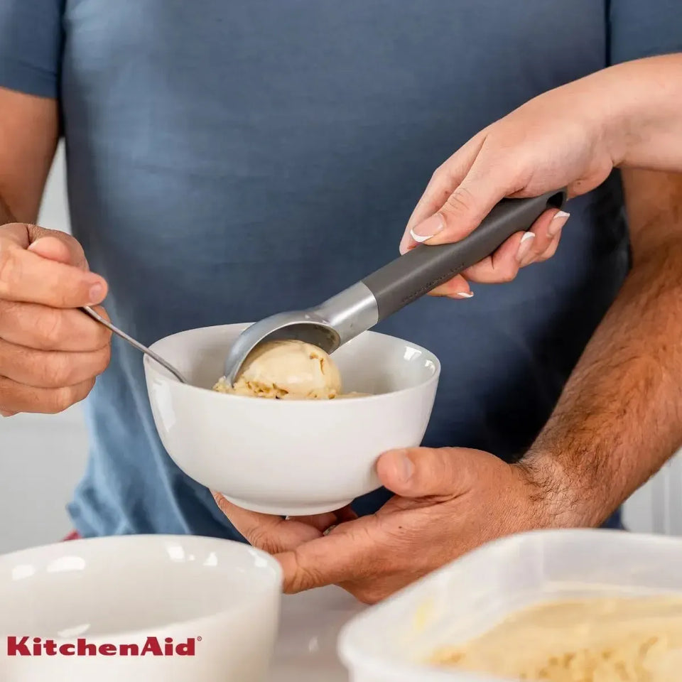 Colher de Sorvete Açaí Sobremesa Zinco Cinza KitchenAid