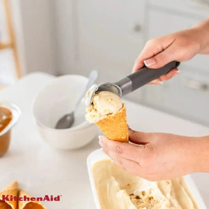 Colher de Sorvete Açaí Sobremesa Zinco Cinza KitchenAid