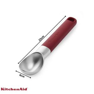 Colher de Sorvete Açaí Sobremesa Zinco Vermelha KitchenAid