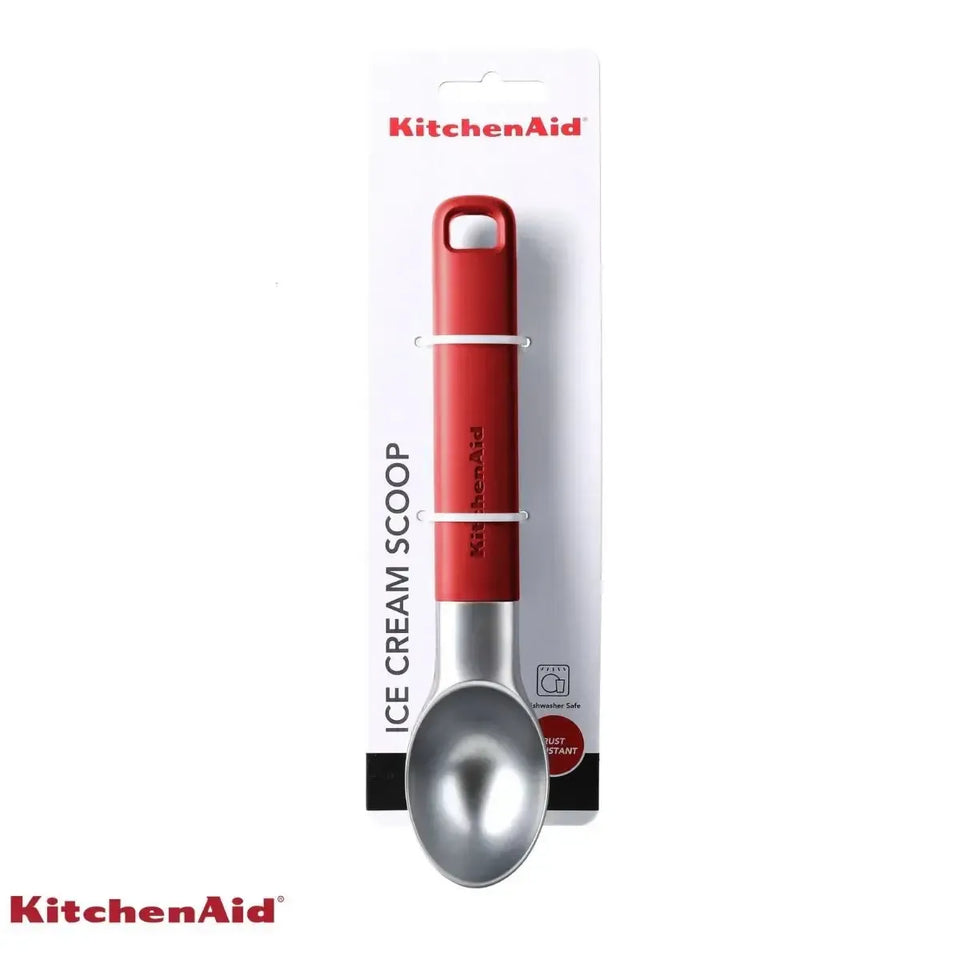 Colher de Sorvete Açaí Sobremesa Zinco Vermelha KitchenAid