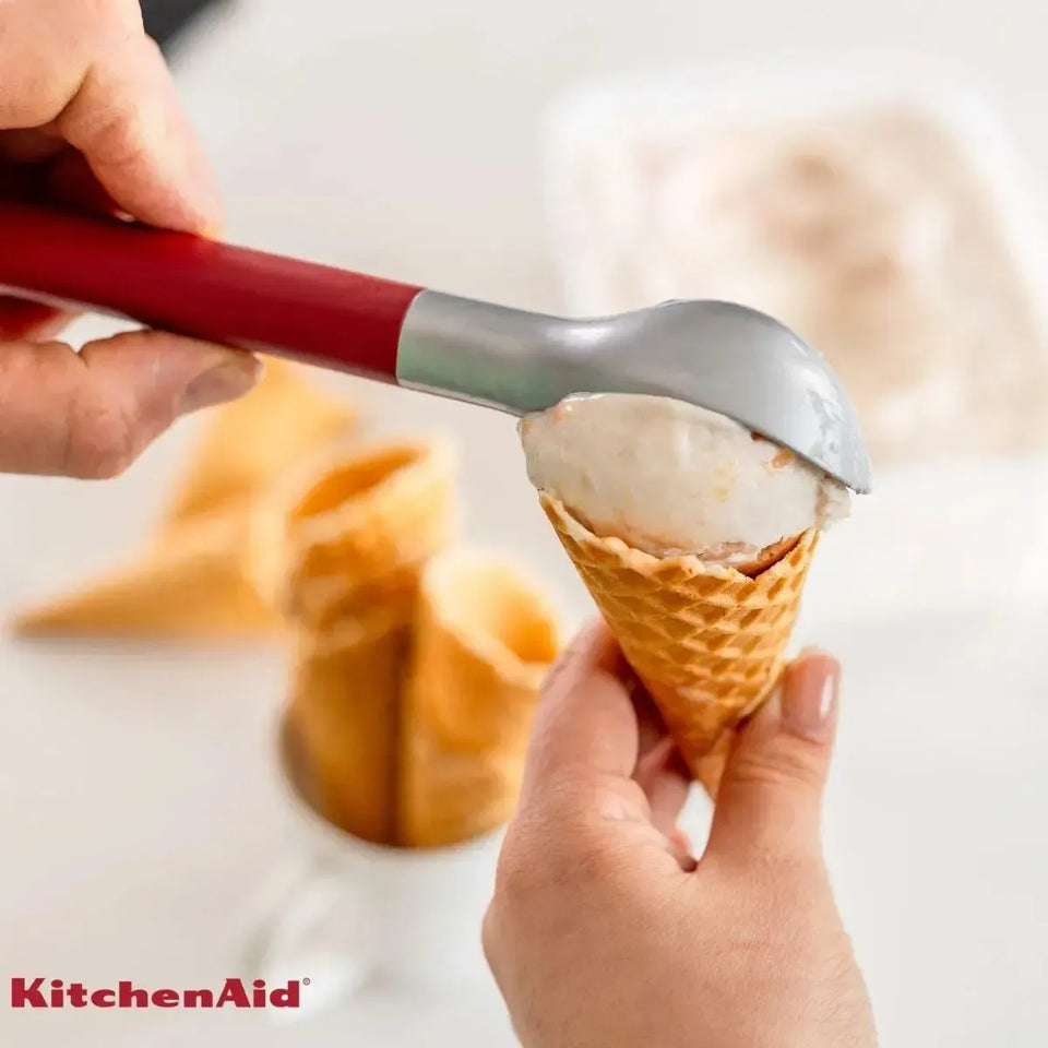 Colher de Sorvete Açaí Sobremesa Zinco Vermelha KitchenAid