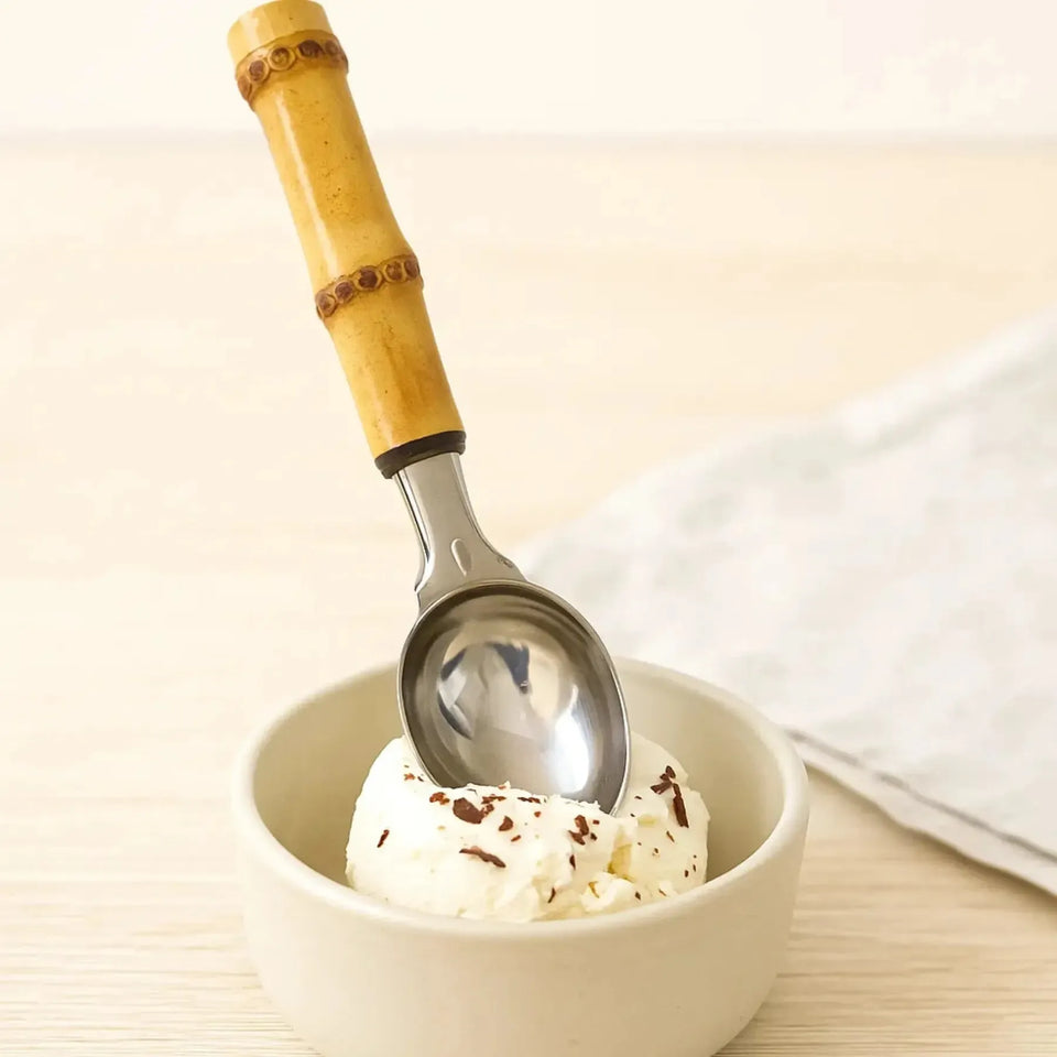 Concha p/ Sorvete em Bambu Natural
