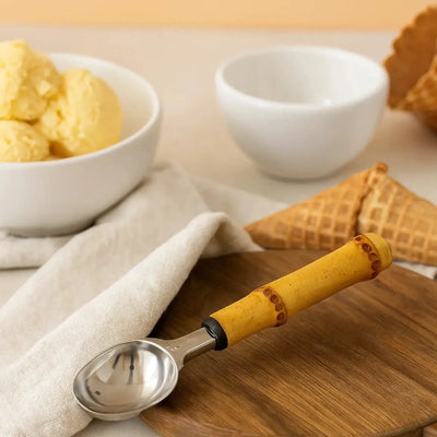 Concha p/ Sorvete em Bambu Natural