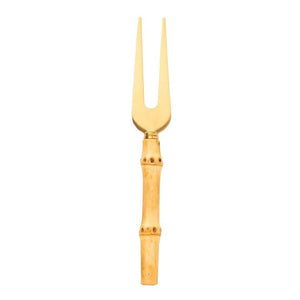 Conjunto 03 Peças para Queijo Garbo Bamboo Aço Inox Natural Dourado