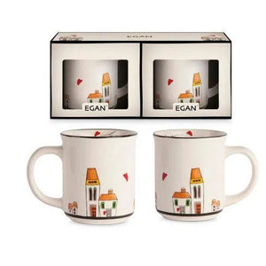 Conjunto 2 Canecas Mugs Porcelana NBC 370ml Le Casette Egan