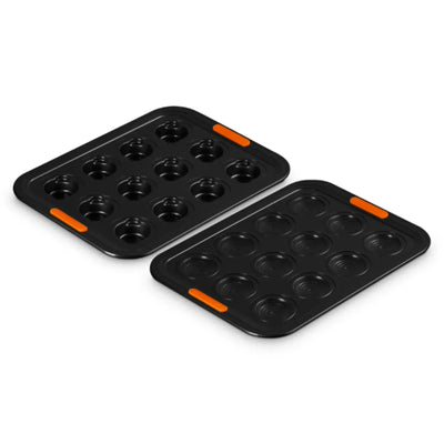 Conjunto 2 Formas para 12 Mini Cocotte Metal Bakeware Le Creuset