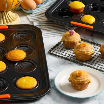 Conjunto 2 Formas para 12 Mini Cocotte Metal Bakeware Le Creuset