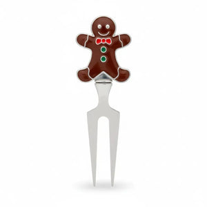 Conjunto 3 Espátulas Queijo Metal / Vidro Biscoito Gengibre Natal Vermelho / Marrom