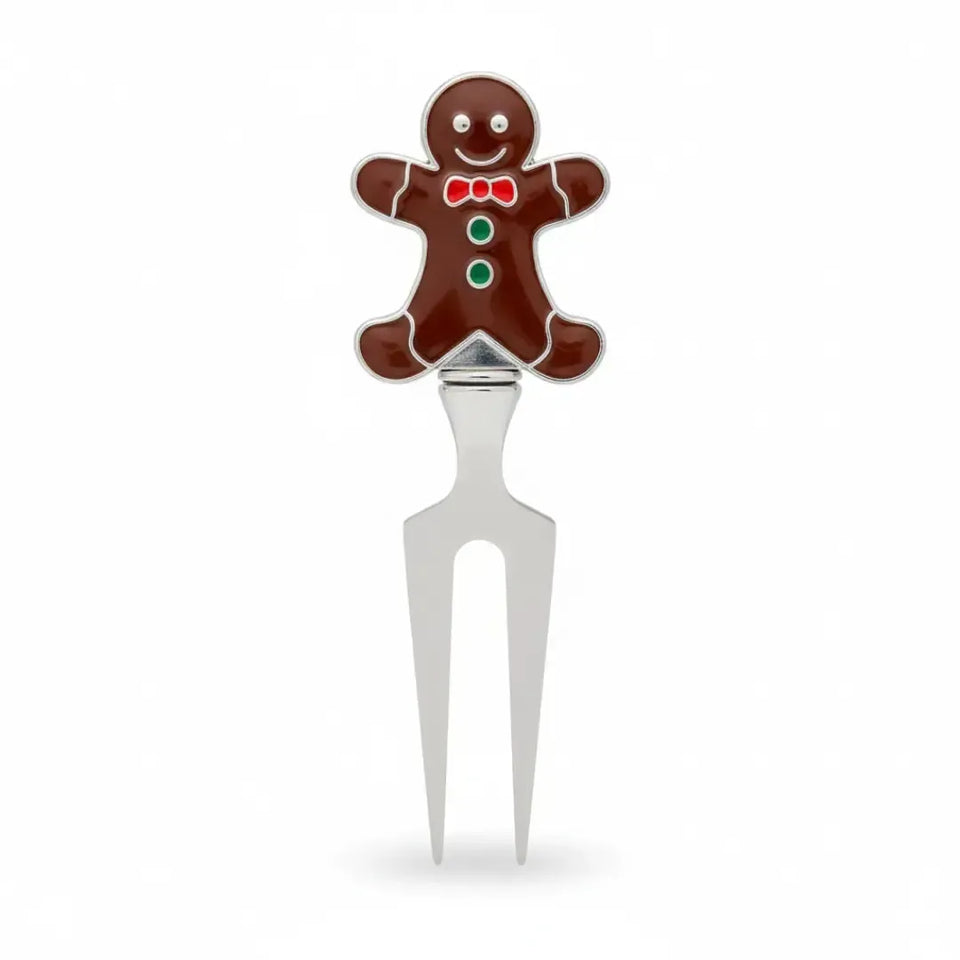 Conjunto 3 Espátulas Queijo Metal / Vidro Biscoito Gengibre Natal Vermelho / Marrom