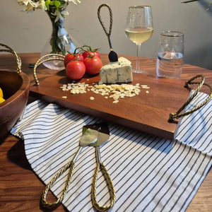 Conjunto 3 Peças para Queijo Alumínio com Cabo Corda Metal Object Bahali