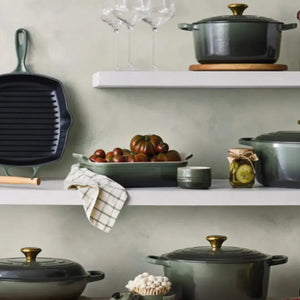 Conjunto 3 Travessas Retangulares Cerâmica Heritage Thyme Le Creuset