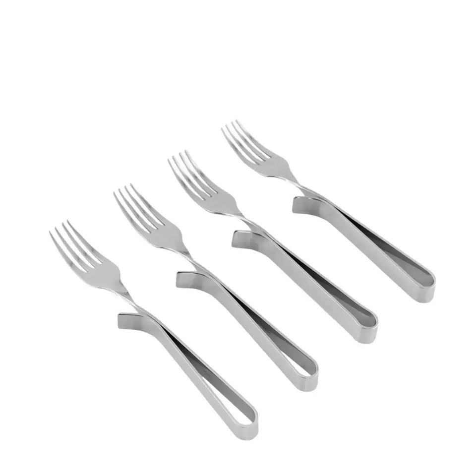 Conjunto 4 Garfos para Churrasco Cassino Inox Riva