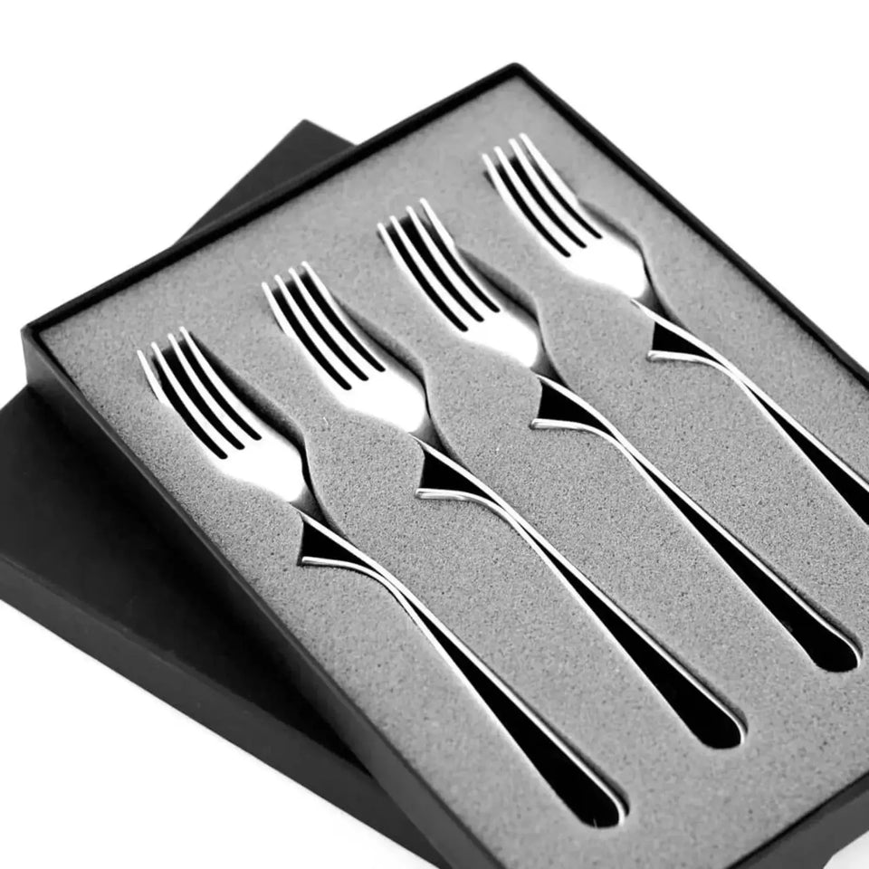 Conjunto 4 Garfos para Churrasco Cassino Inox Riva