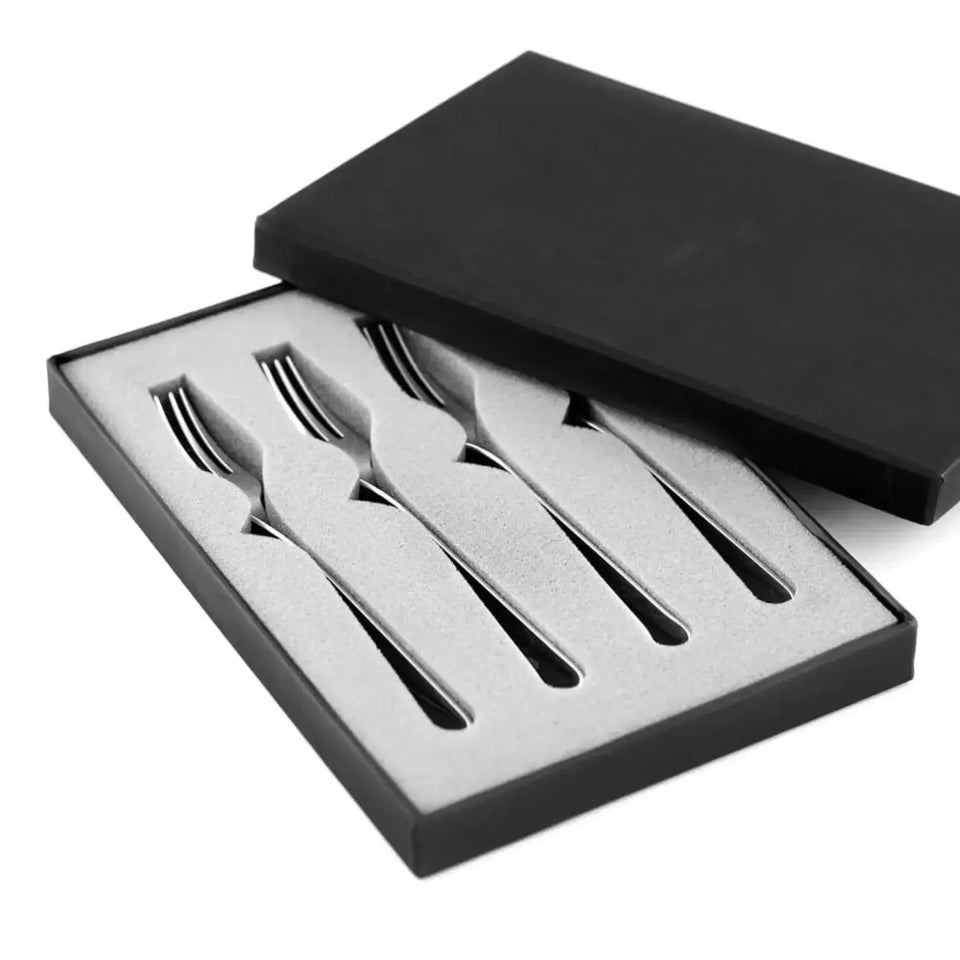 Conjunto 4 Garfos para Churrasco Cassino Inox Riva