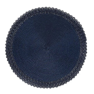 Conjunto 4 Jogos Americanos Lace Marinho 38cm