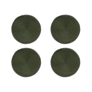 Conjunto 4 Jogos Americanos Lace Olive Natal 38cm