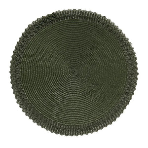 Conjunto 4 Jogos Americanos Lace Olive Natal 38cm