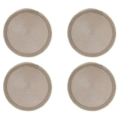 Conjunto 4 Jogos Americanos Lace Vanila 38cm