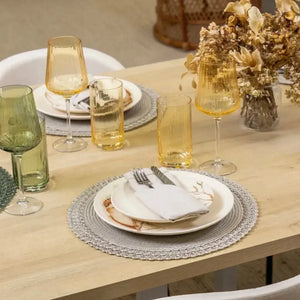 Conjunto 4 Jogos Americanos Lace Vanila 38cm