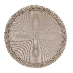 Conjunto 4 Jogos Americanos Lace Vanila 38cm