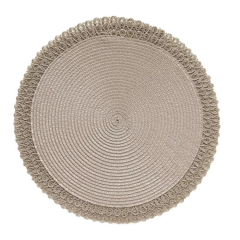 Conjunto 4 Jogos Americanos Lace Vanila 38cm