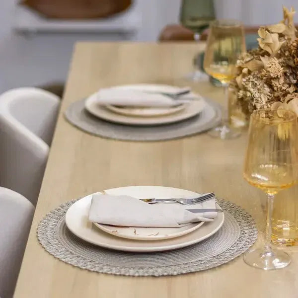 Conjunto 4 Jogos Americanos Lace Vanila 38cm