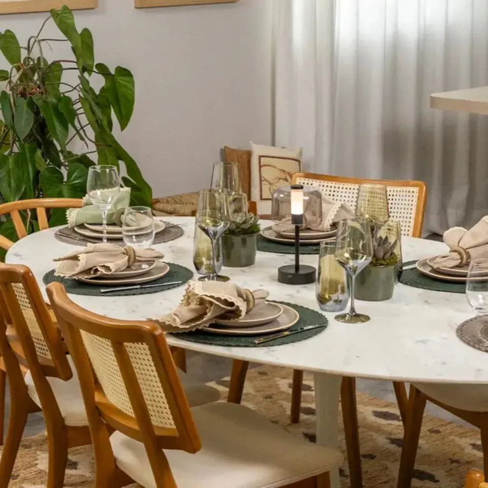 Conjunto 4 Jogos Americanos Trance Musgo 38cm