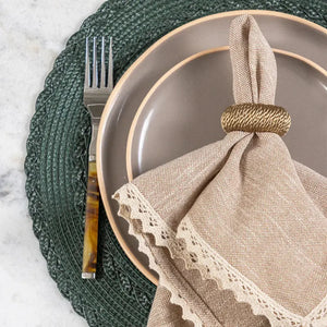 Conjunto 4 Jogos Americanos Trance Musgo 38cm